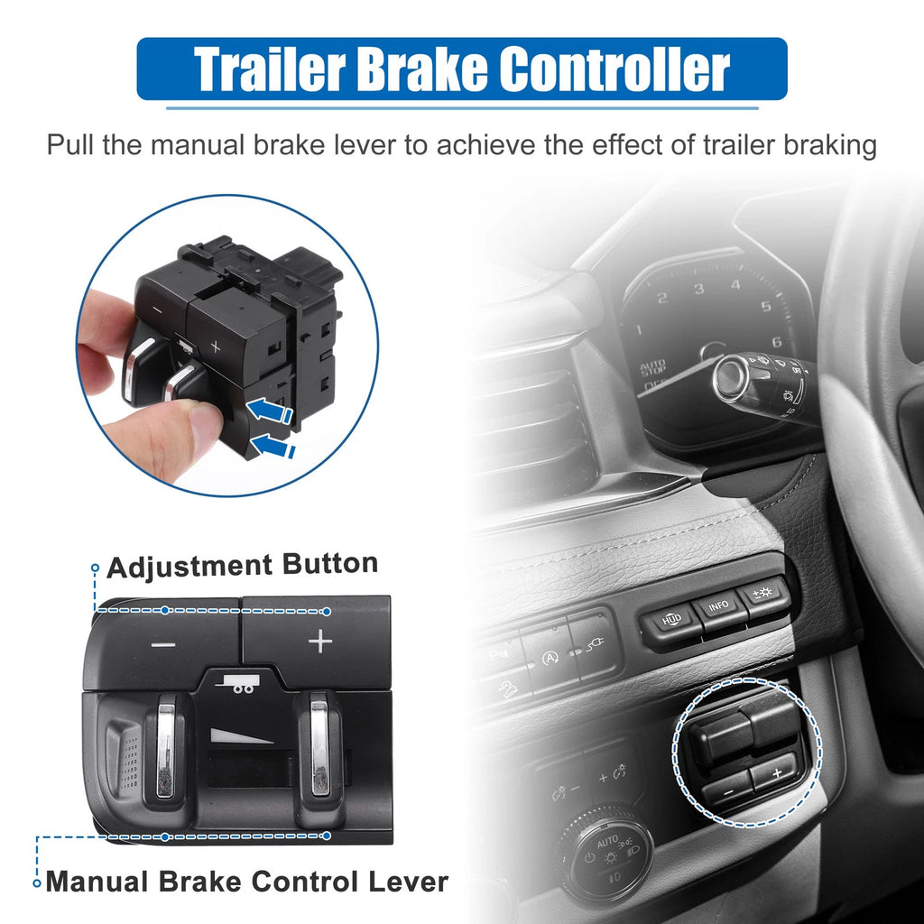 Trailer Brake Control Module Kit with Switch for Ram 1500 2500 (2016–2018)