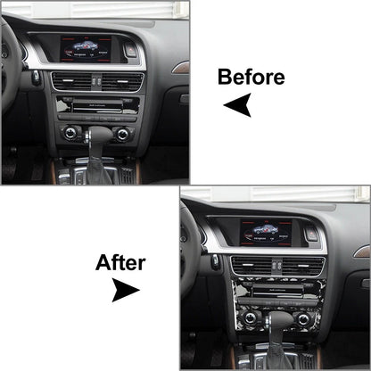Center Console CD Panel Cover Trim for Audi A4 A5 S4 S5 RS4 RS5 SQ5 (2008–2020)