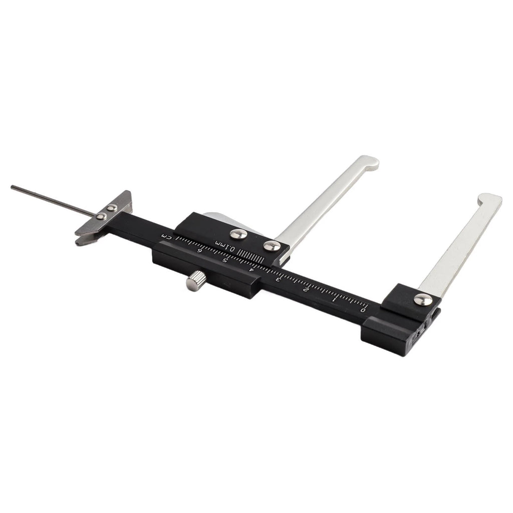 Tire Measuring Tool for Alloy Wheels (Black/Silver)