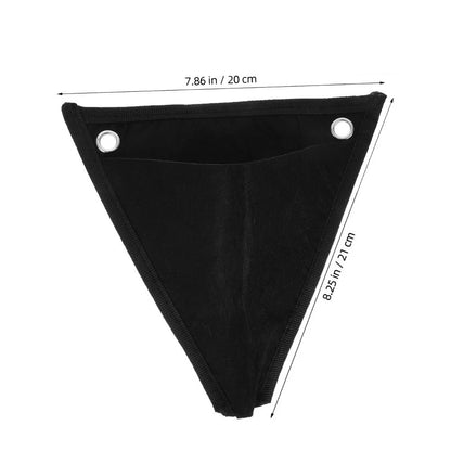2X Hanging Flower Pot Bag for Walls - Non Woven Black