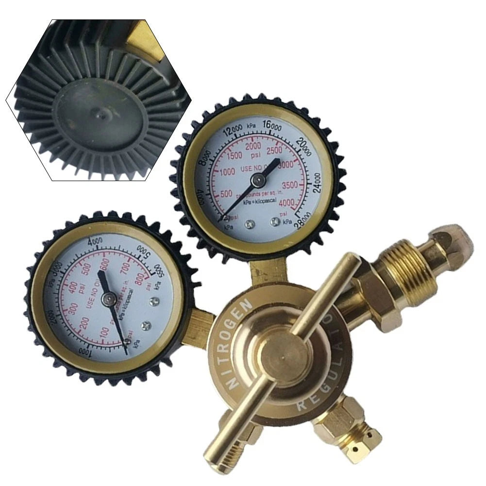 Copper Nitrogen Pressure Regulator CGA580 G58 Valve for Industrial Gas Systems