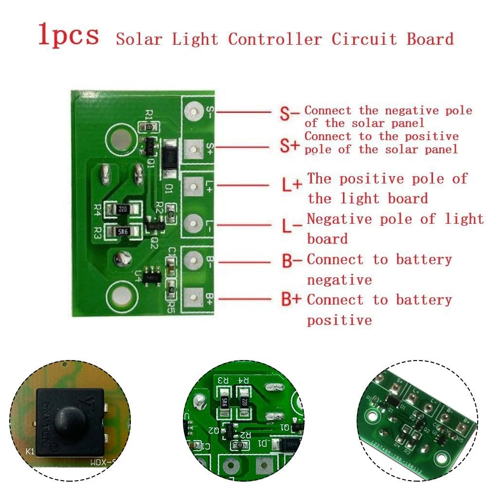 Circuit Board Module for Solar Lawn Light (1.4x 0.9 inch)