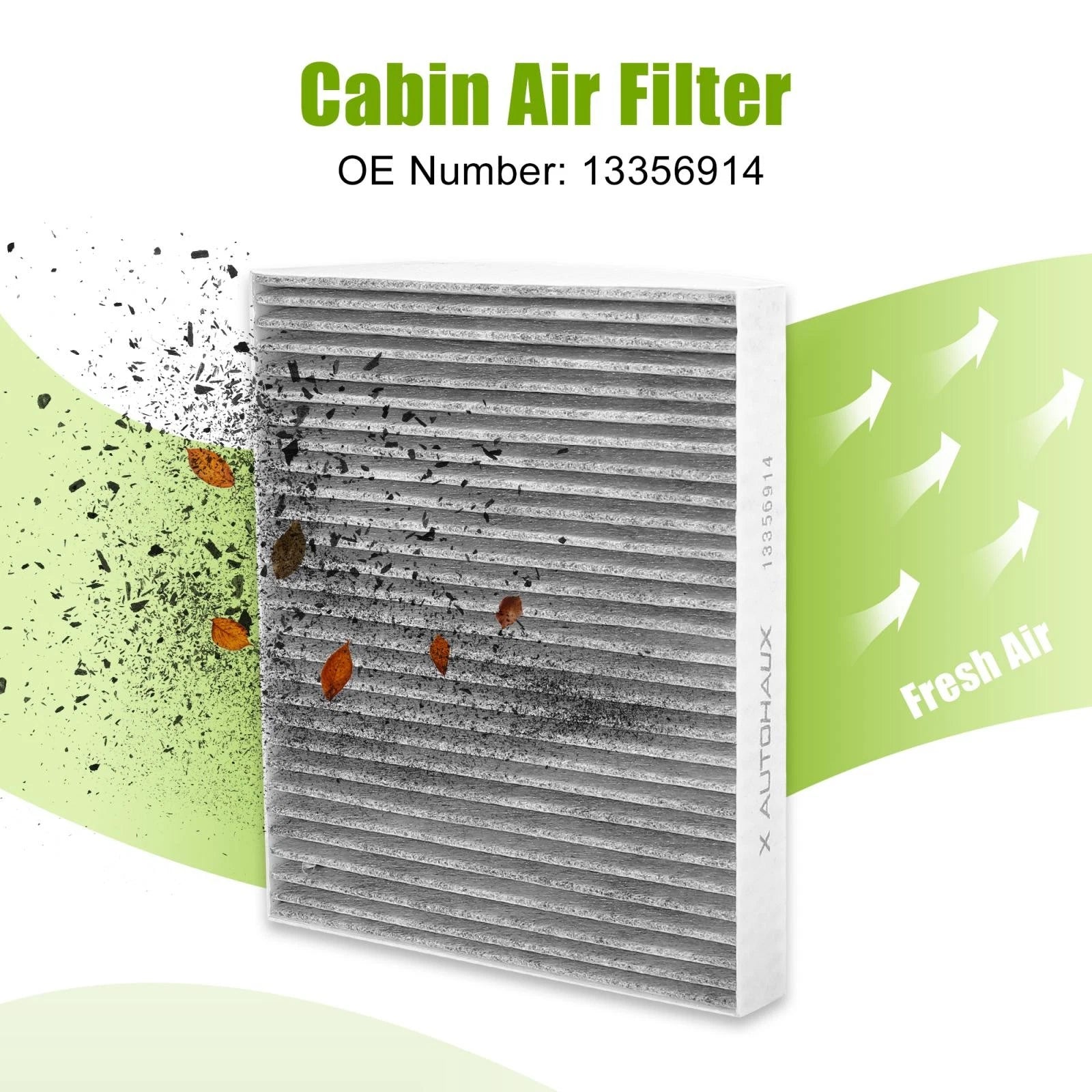 Cabin Air Filter Replacement Gray for Chevrolet Buick (2005–2018)