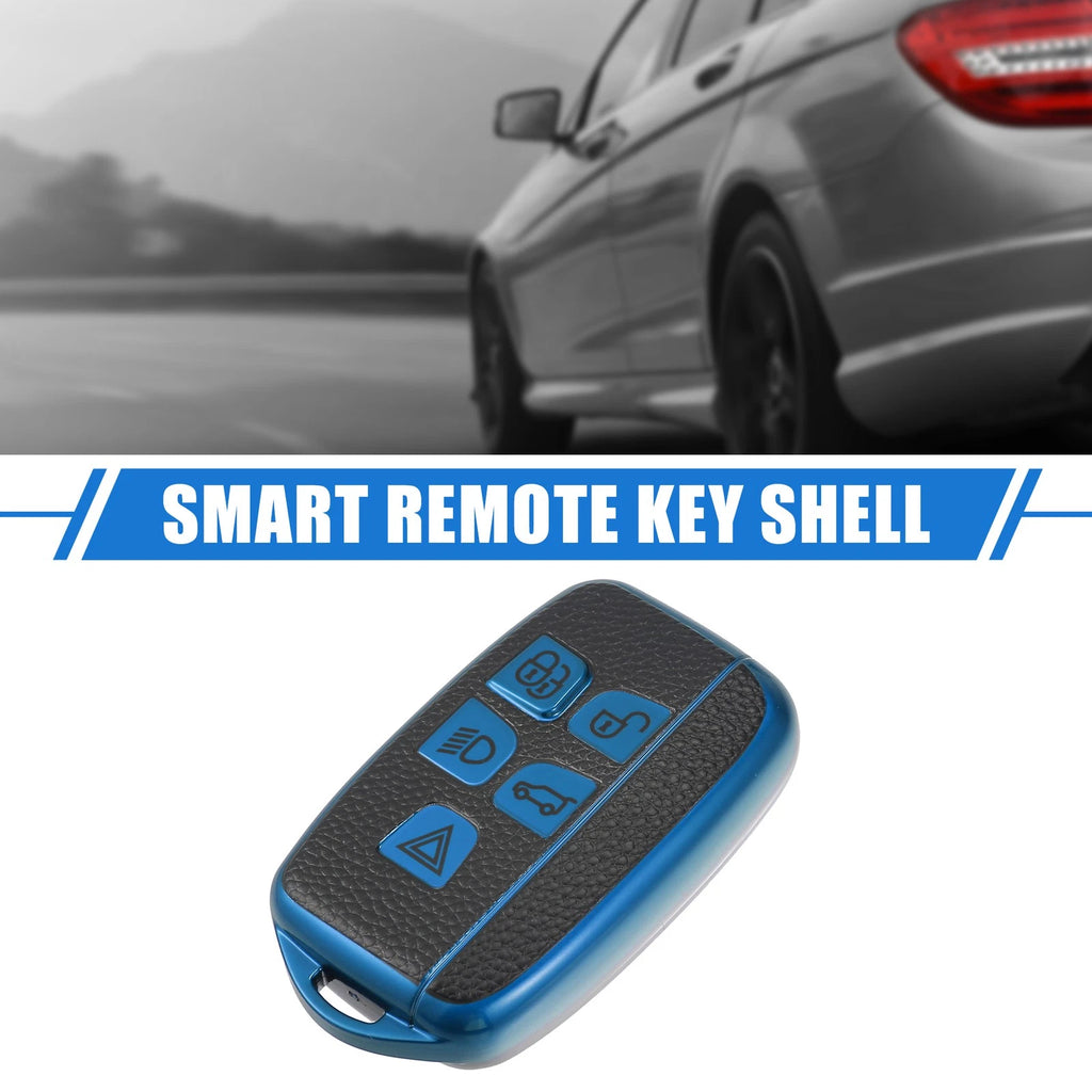 5 Button Smart Remote Key Shell for Land Rover Range Rover (2013–2017) TPU Blue