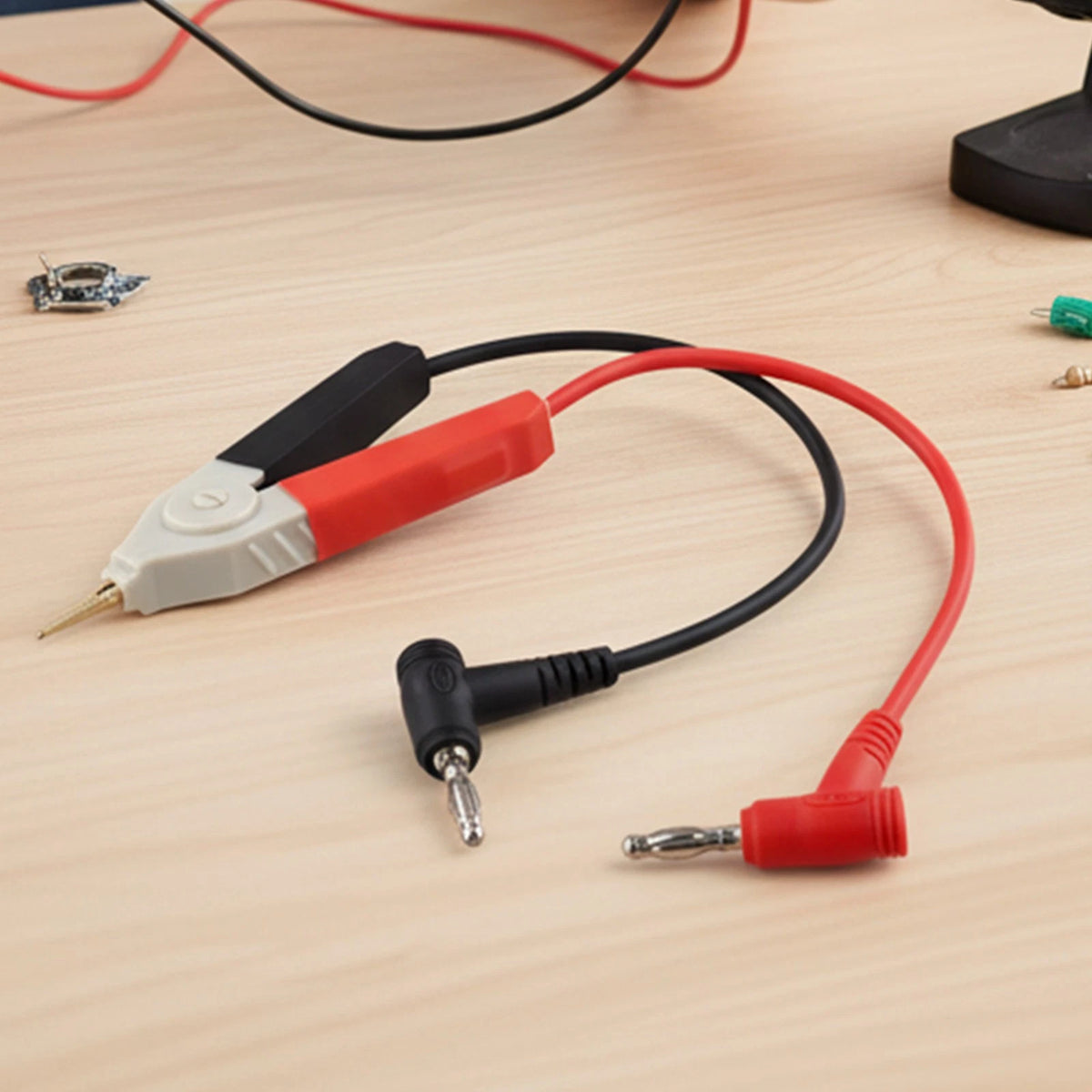 Kelvin Test Clip for SMD Capacitors - Gold Plated Alligator Clip