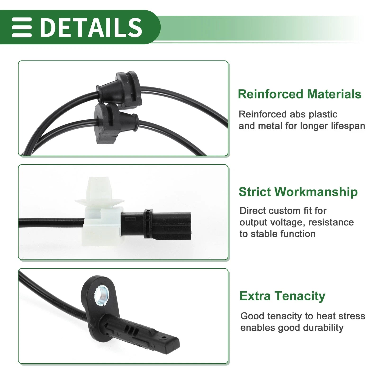 ABS Wheel Speed Sensor Rear Left for Acura MDX (2014–2016)