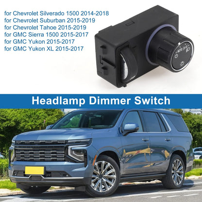Headlight Switch for Chevrolet Silverado 1500 (2014–2018) No.23187805/84 154109/1S12901