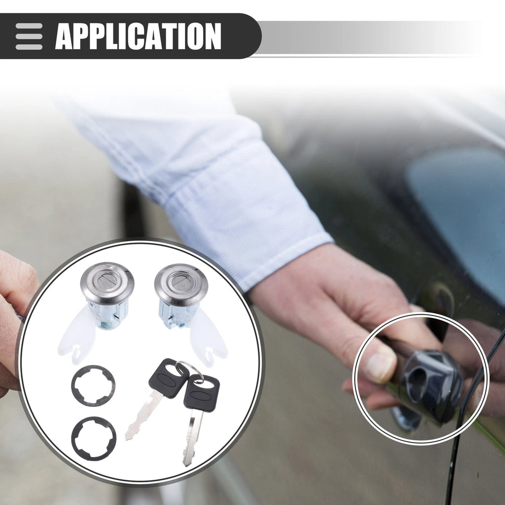 Car Door Lock Cylinder Kit with 2 Keys for Ford Explorer (1992–1995)
