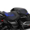 Seat Cushion Set for Harley Electra Glide (2009–2023) Black Blue
