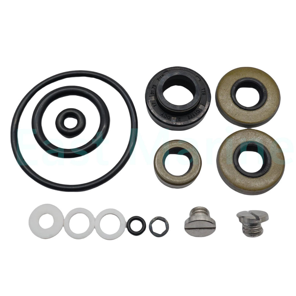 Lower Gearcase Seal Kit with Drain Screws for Johnson Evinrude 9.9 15 HP (396350)