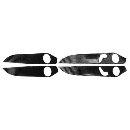 Inner Door Panel Cover Trim for Benz C Class W205 (2014–2021) Carbon Fiber Black