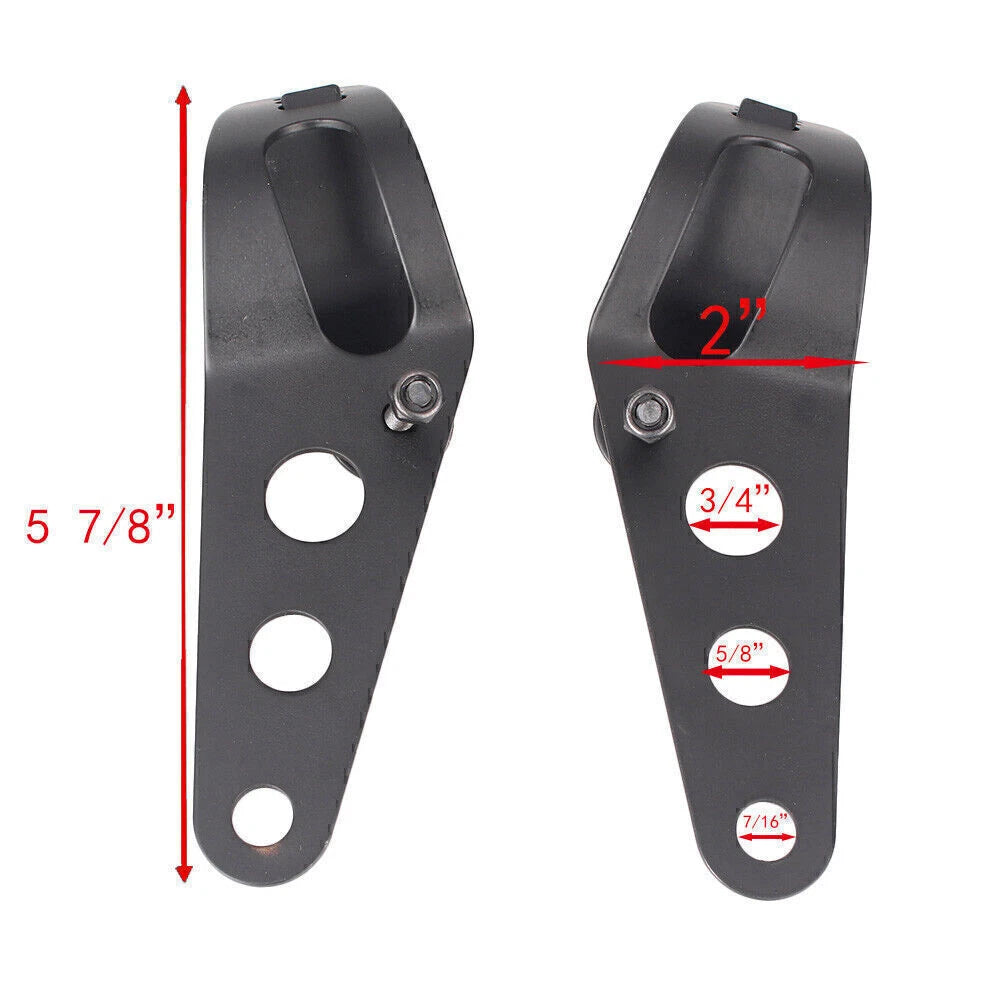 Head Lamp Holder Headlight Mounting Brackets Fork Kit for Suzuki Harley