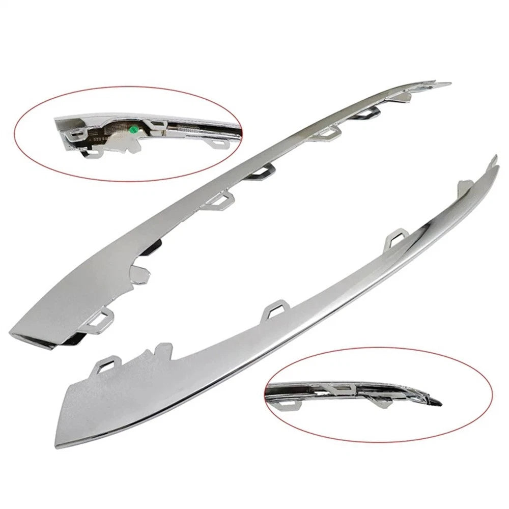 2Pcs Front Bumper Lower Molding Trimg For Mercedes Benz W222 S450/560 2018-2020