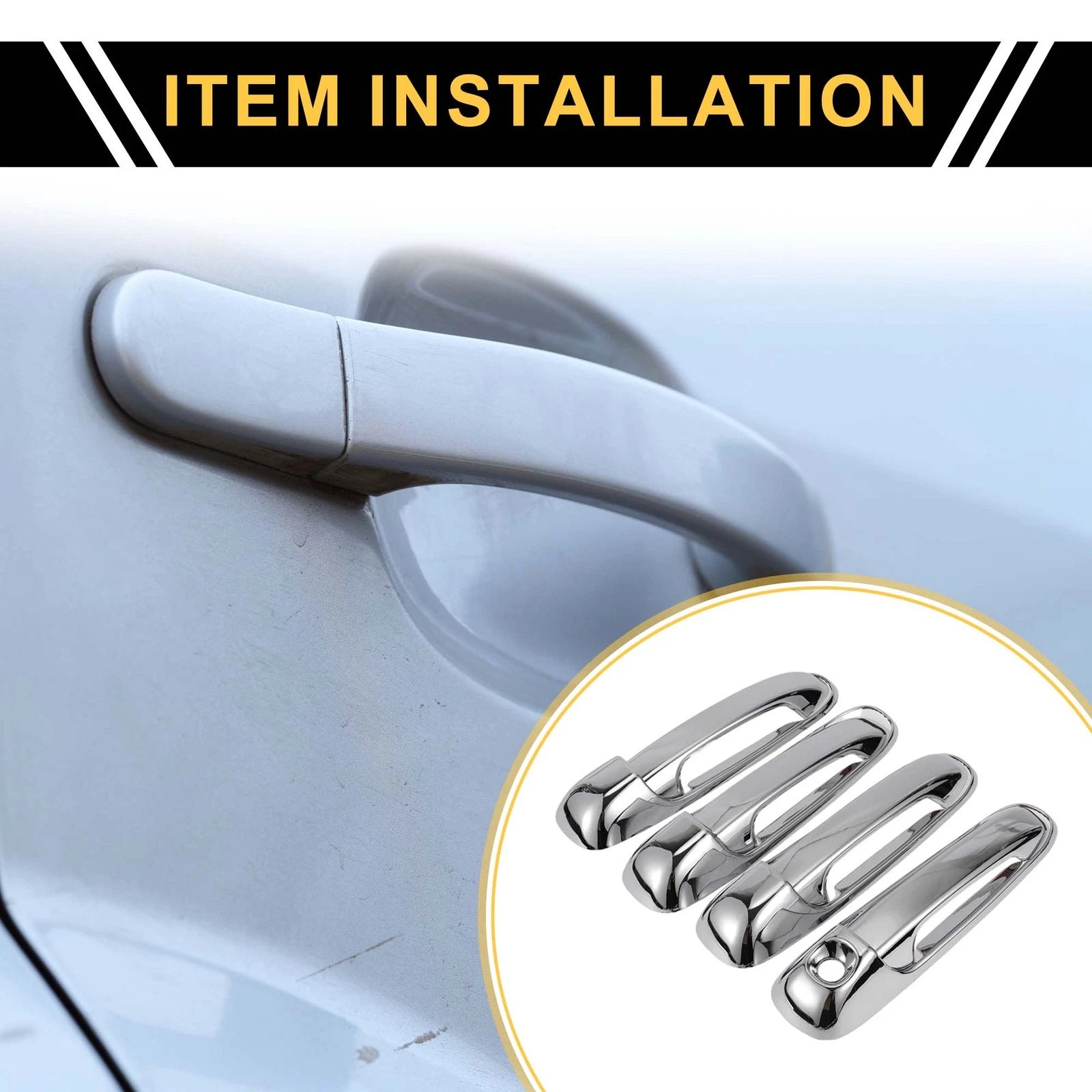 Car Door Handle Protector Set for Dodge Ram 1500 (2002–2008)