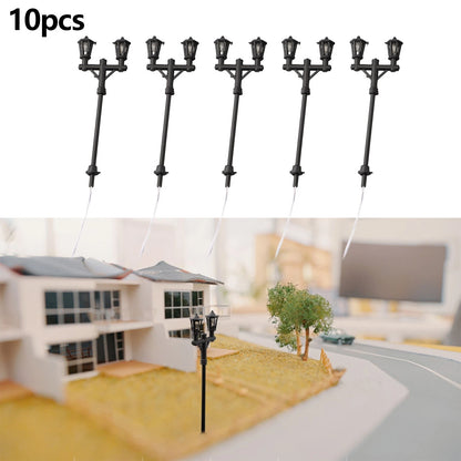 10Pcs Model Street Lights for Courtyard