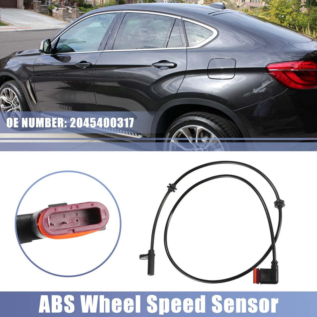 ABS Sensor Rear Left Right Replacement for Mercedes C Class W204 S204 (2008–2014)