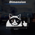Reflective Bumper Decal for Unhappy Cat (Personalized)