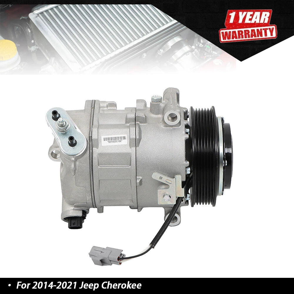 A/C Compressor for Jeep Cherokee (2014–2021) Chrysler 200 (2015–2017) 2.4L 6513130
