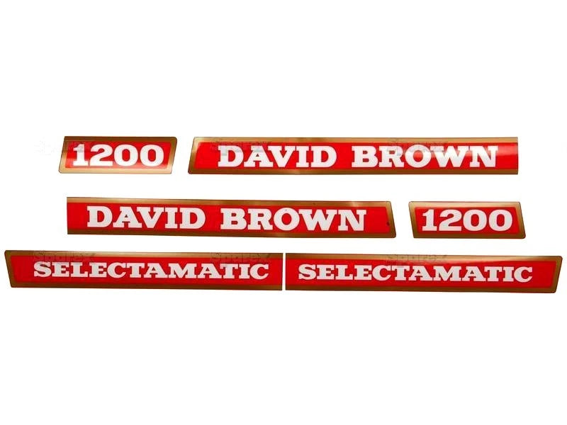 Decal Set for David Brown 1200 Tractors (1970–1975)