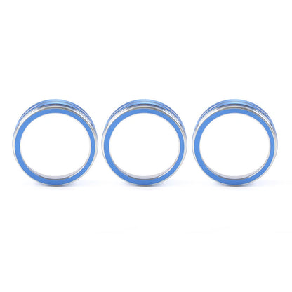 3X AC Climate Control Ring Knob Cover for VW Golf Jetta Tiguan (2015–2023)