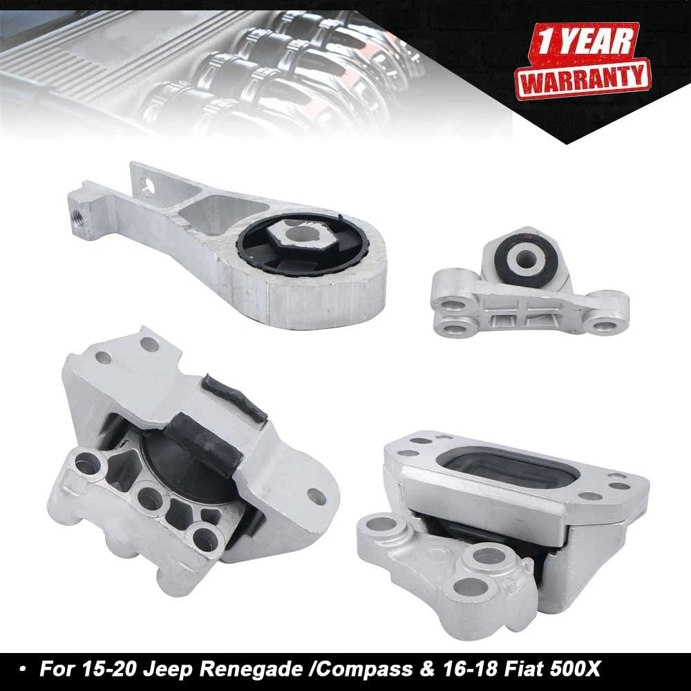 4PCS Engine Motor & Trans Mount Set for 2015-2017 L4 2.4L