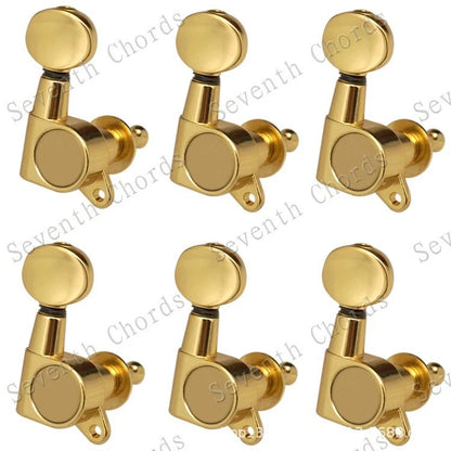 Inline Tuning Pegs for Squier Guitar (Left-Handed, Gold)