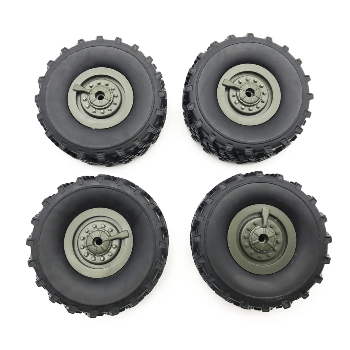 2 Pair Rubber Wheel Tire Replacement for WPL B-36 (2016–2023)