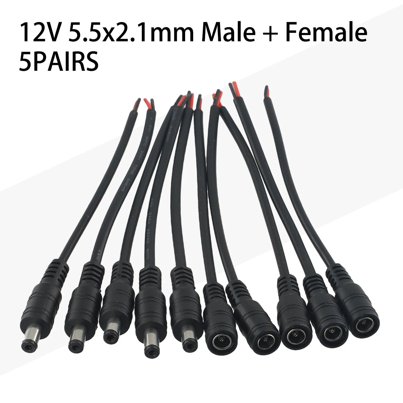 Dc Power Cord Connector 5.5x2.1mm for Universal Applications (60W)