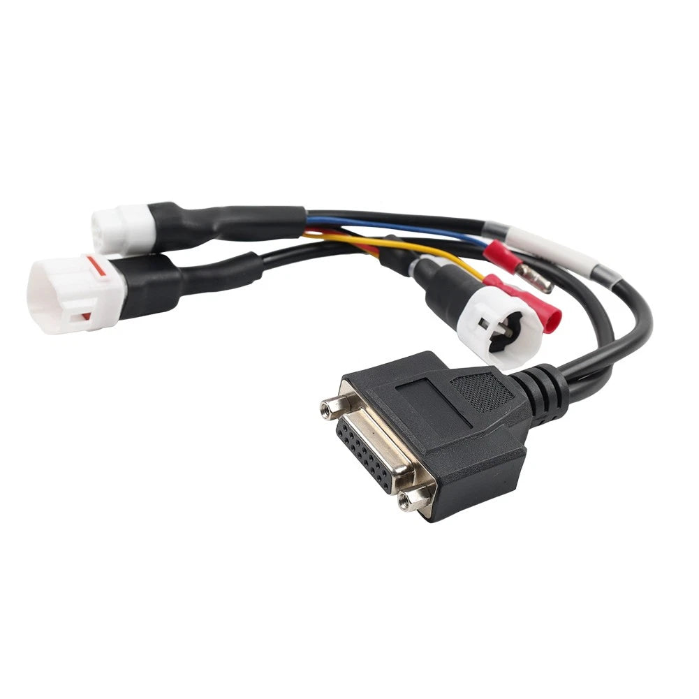 OBD2 Adapter Diagnostic Connector Cable for Yamaha 3 Pin, 4 Pin & Honda 4 Pin