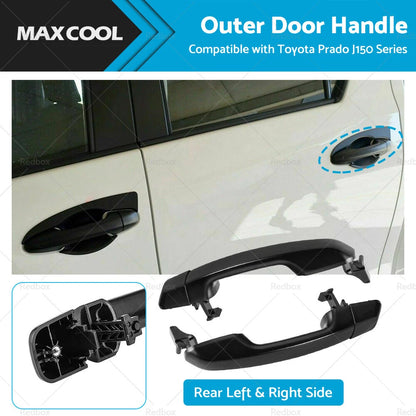 Pair Rear Outer Door Handle for Toyota Prado J150 (2009–2020)