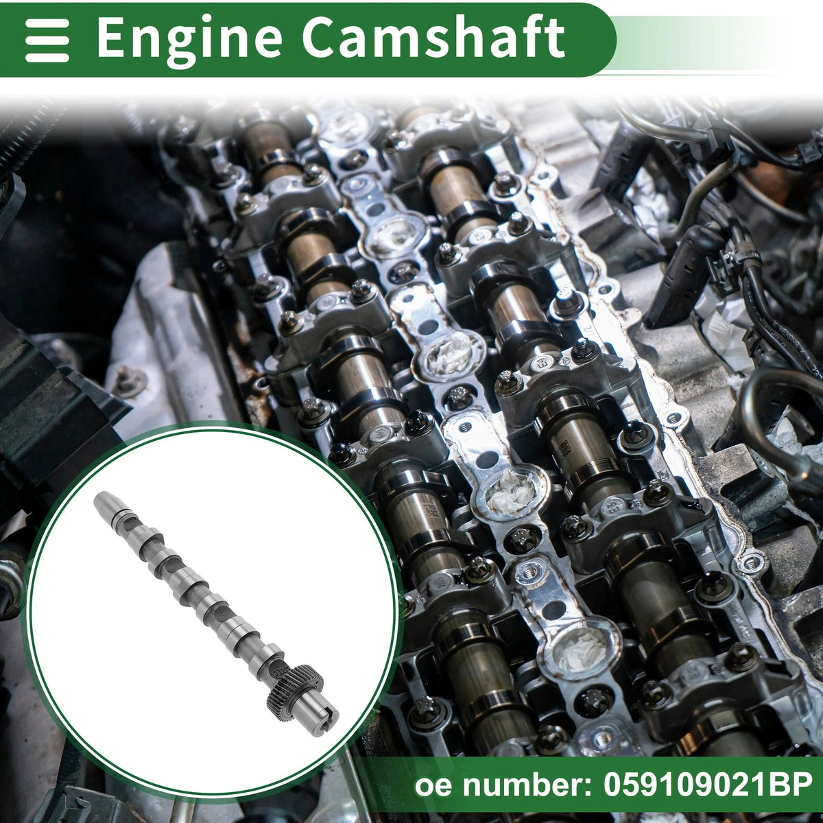 Intake Engine Camshaft for Audi A4 (1997–2004) No. 059109021BP 1 Pc