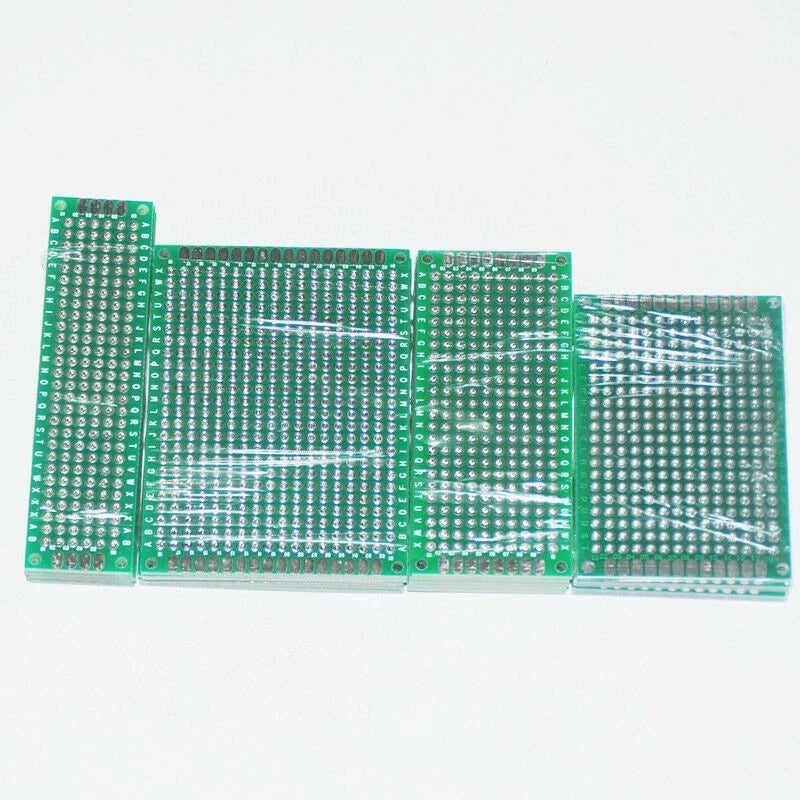 2X PCB ProtoBoards Circuit Boards 2X8cm 3X7cm 4X6cm 5X7cm