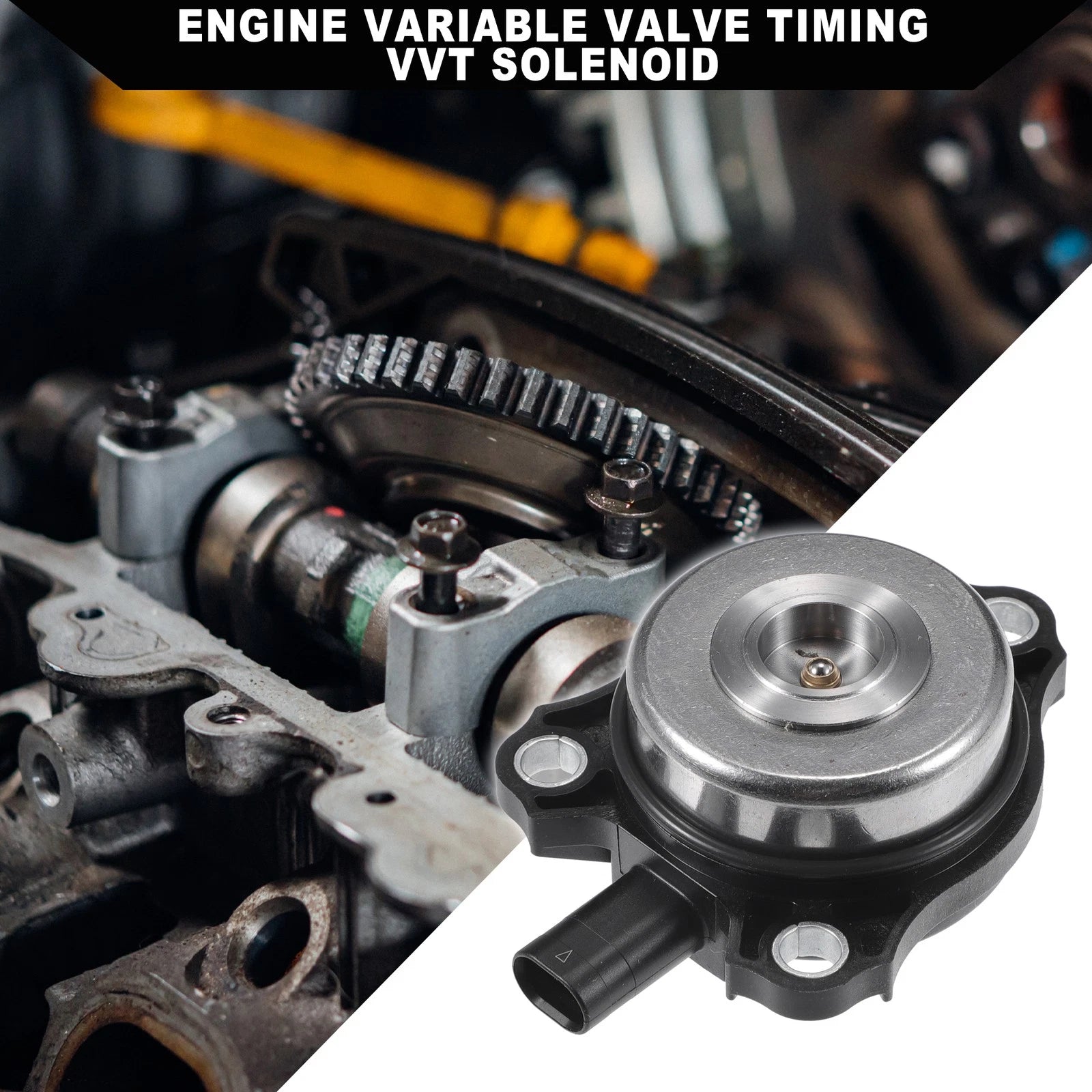 Variable Valve Timing VVT Solenoid 2Pcs Replacement for Mercedes-Benz C250 (2012–2015)