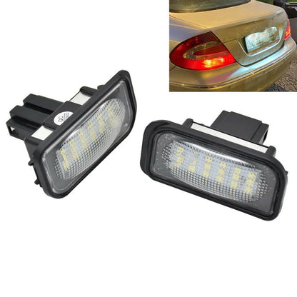 2X LED Rear License Plate Light for Chrysler Crossfire (2004–2008)