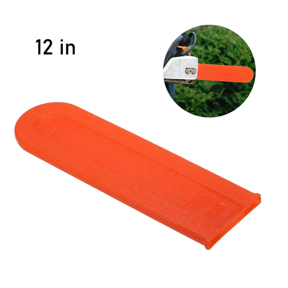 Chainsaw Bar Cover for 12 Inch Chainsaw (Protective Shell, Orange)