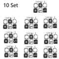 Set of 10 Carburetor Gasket Repair Kit for Stihl 020 020T MS191 MS192T Zama RB-69