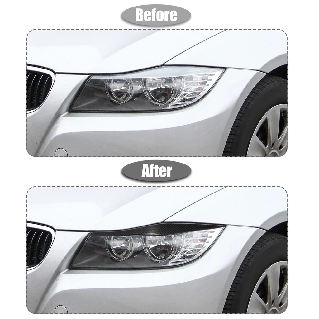 Headlight Eyelid Cover Sticker Pair for BMW 3 Series E90 (2005–2012)