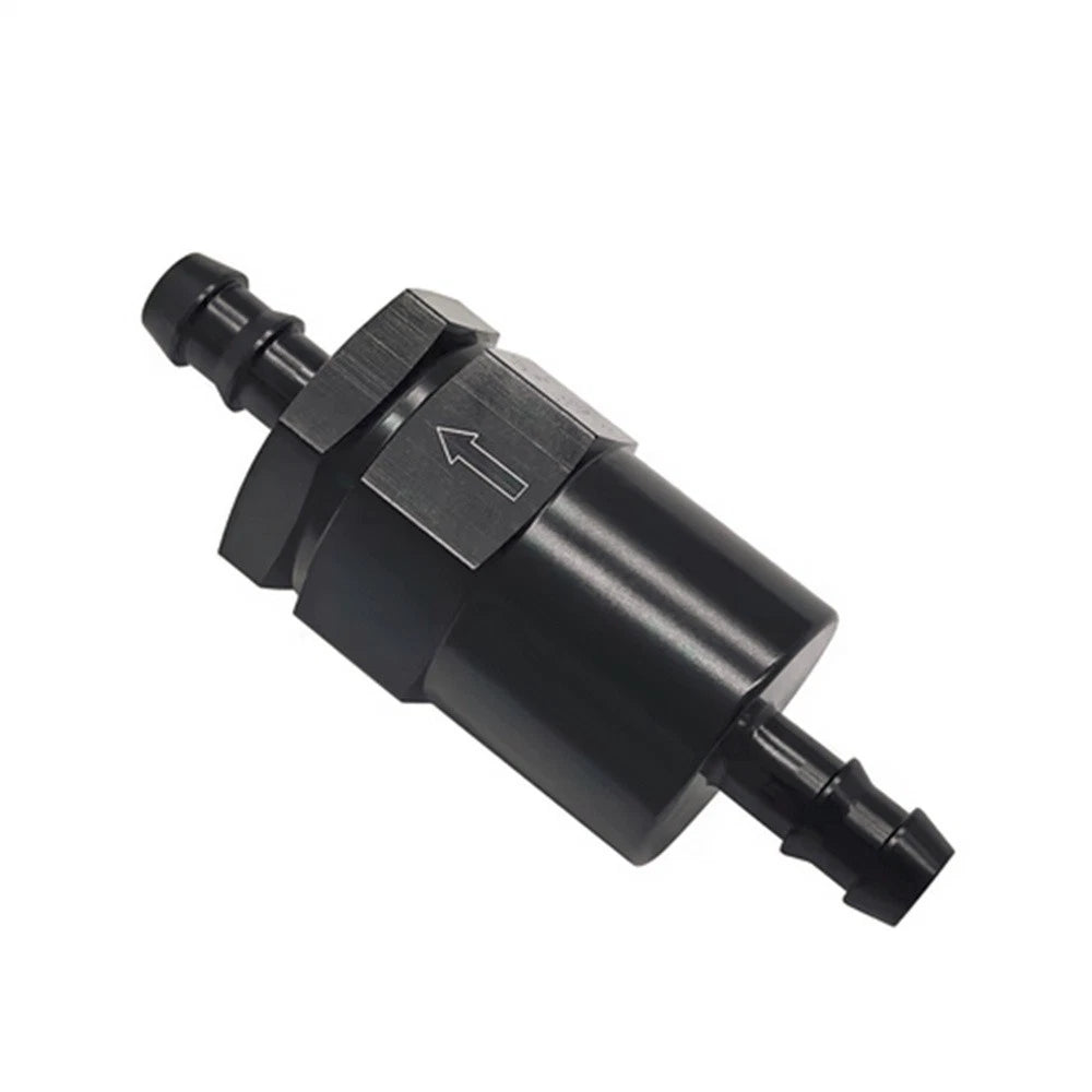 3/8" Inline Fuel Filter 30 Micron 6061-T6 Aluminum Black