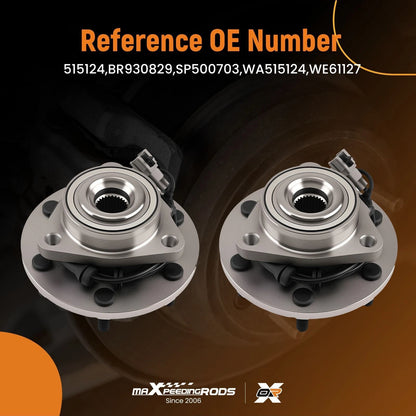 Front Left Right Wheel Hub Bearing Assembly for QX56 Armada Titan (2004–2015) 515124