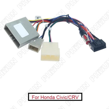 16-Pin Android Stereo Wiring Harness Power Cable For Honda Civic CR-V 2006-2009