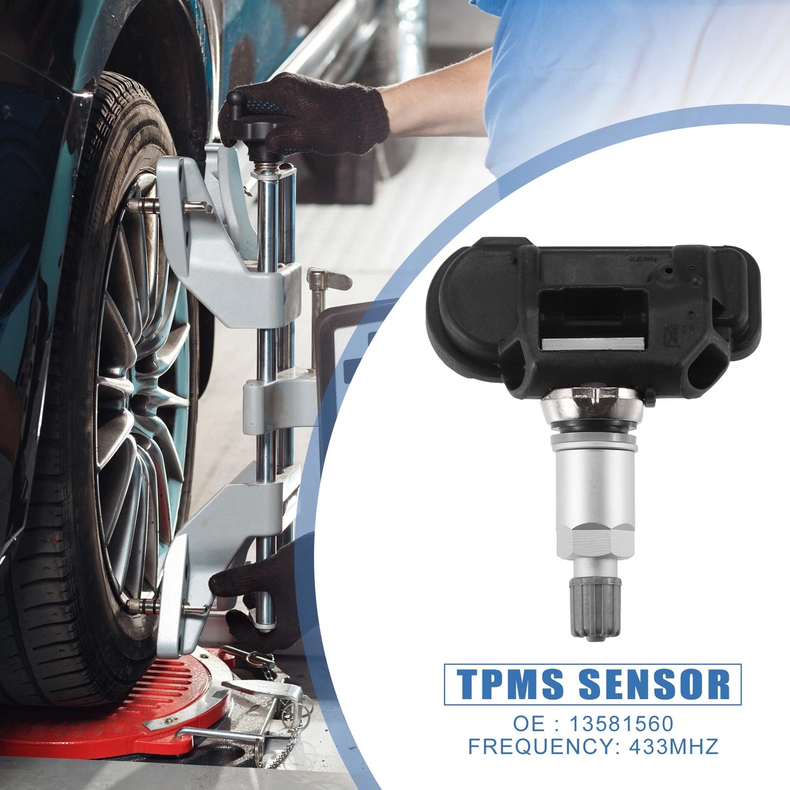 TPMS Sensor 4 Pack OEM Replacement for Chevrolet Corvette C7 (2014–2019)