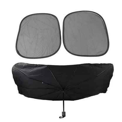 Sun Shade Windshield Visor for Truck Van SUV (Foldable UV Block Cover)