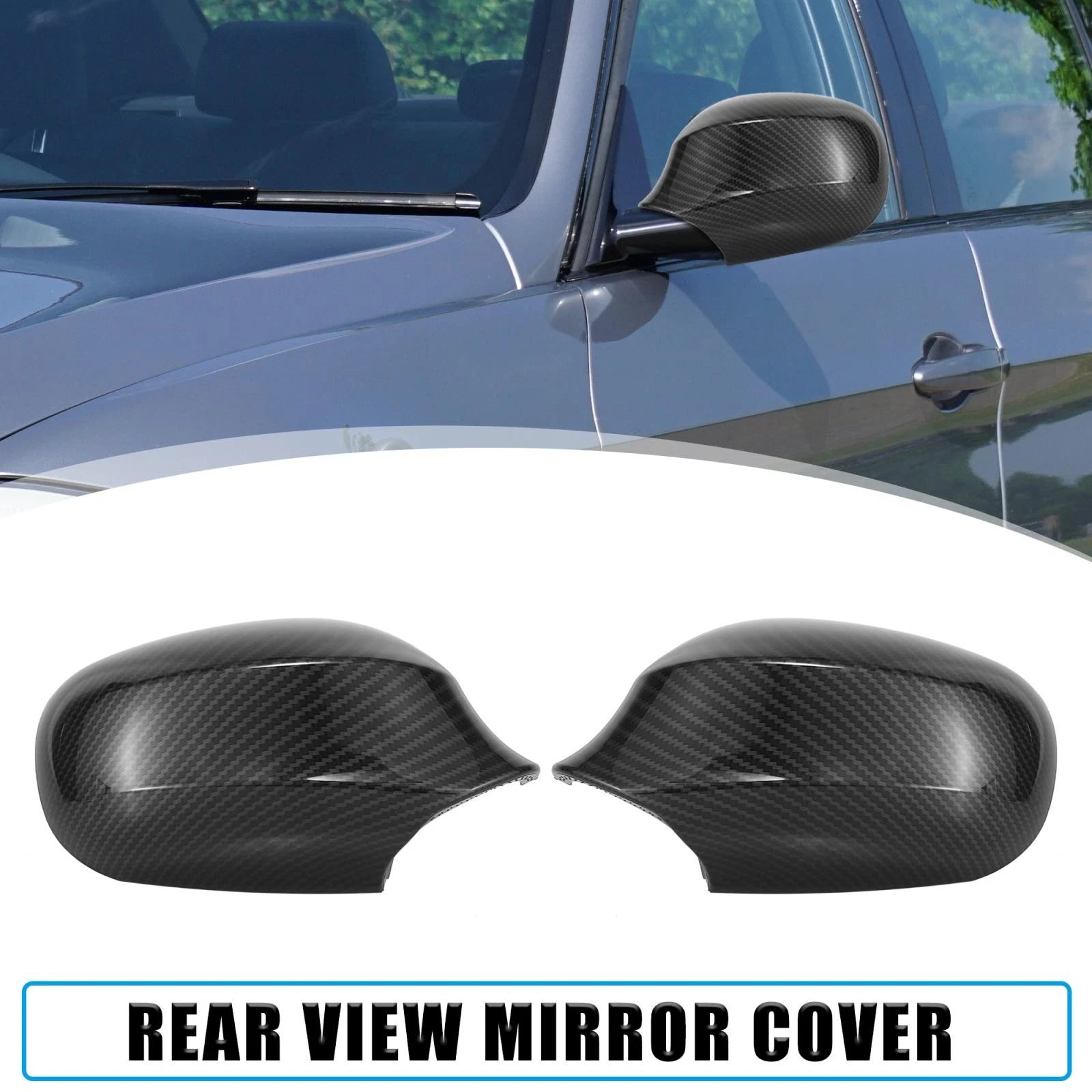 Rear View Mirror Cover Pair Replacement for BMW 323i 328i 335d (2000–2013)