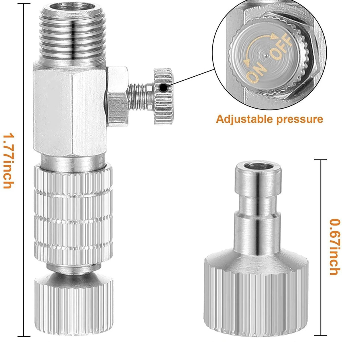 15 Pieces Airbrush Adapter Kit for Spray Guns (Universal)