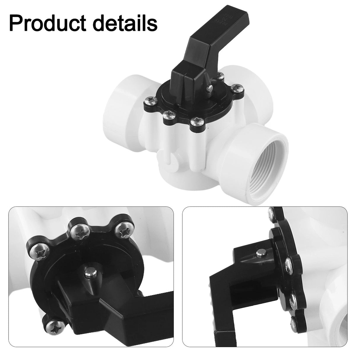 Pool Diverter Valve 1.5" PVC for (Serviceable Insides)