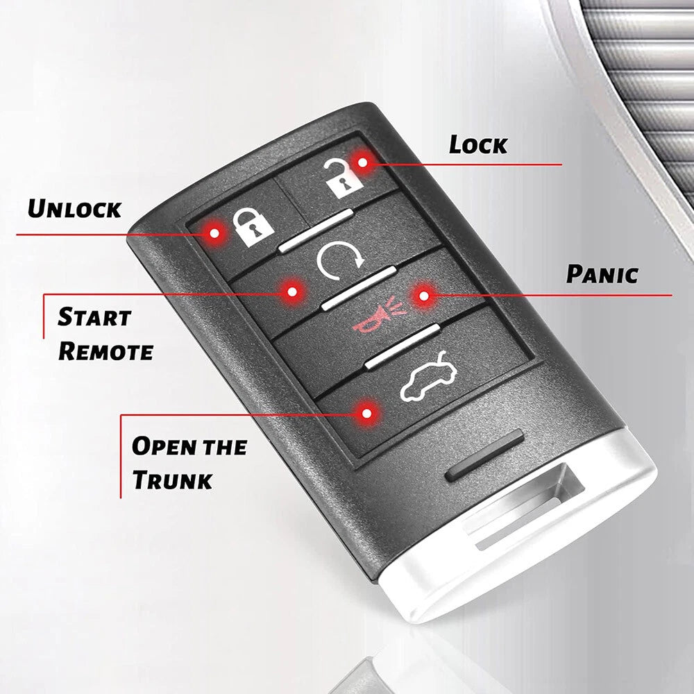 Keyless Entry Remote Key Fob for Cadillac CTS (2008–2013)
