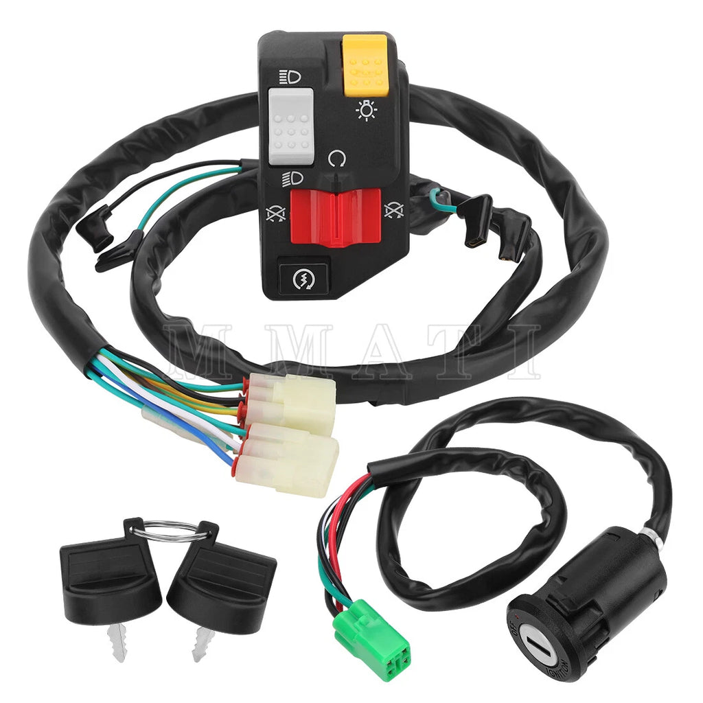 Start Stop Switch & Ignition Key Switch for Honda Sportrax 400 TRX400EX (2008)