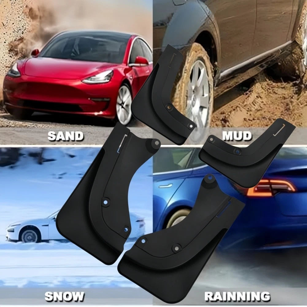 Model Y Mudflaps ABS Plastic Front And Rear Coverage Screws And Clips Included