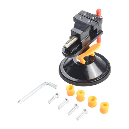 Suction Cup Vice 30mm Clamping Range for Stability (Black)
