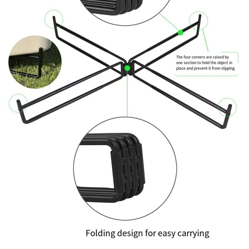 Folding Camping Rack for Outdoor Use (Rust Resistant)